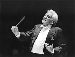 Leonard Bernstein conducting.